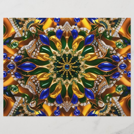 Briefhoofd met Brazilië Kleuren Design (Voorkant)