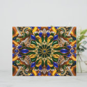 Briefhoofd met Brazilië Kleuren Design (Staand voorkant)