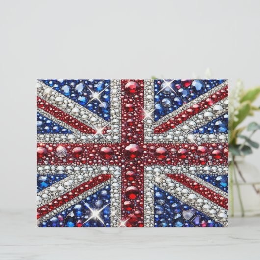 Briefhoofd met Brits Kleuren Design (Staand voorkant)