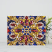 Briefhoofd met Colombia Kleuren Design (Staand voorkant)