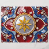 Briefhoofd met Colombiaanse kleuren Design (Voorkant)