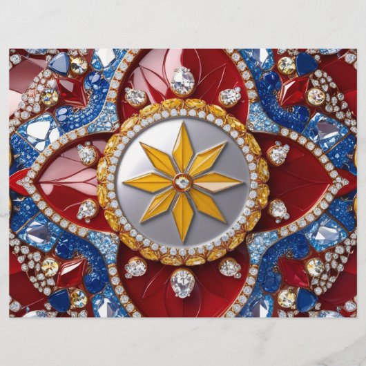 Briefhoofd met Colombiaanse kleuren Design (Voorkant)