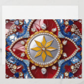 Briefhoofd met Colombiaanse kleuren Design (Voorkant / Achterkant)