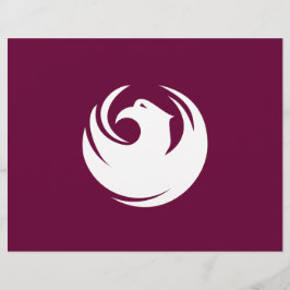 Briefhoofd met de vlag van Phoenix, Arizona