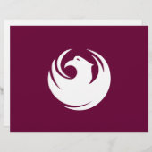 Briefhoofd met de vlag van Phoenix, Arizona (Voorkant / Achterkant)