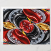 Briefhoofd met Duitse kleuren Design (Voorkant / Achterkant)