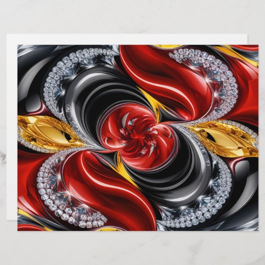 Briefhoofd met Duitse kleuren Design (Voorkant / Achterkant)