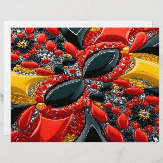 Briefhoofd met Duitsland Kleuren Design (Voorkant / Achterkant)