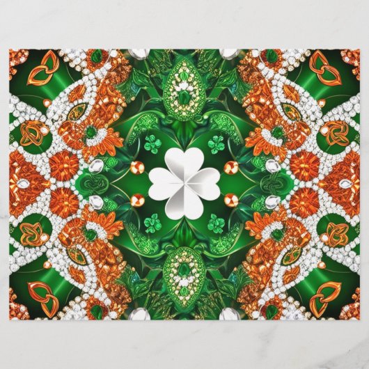 Briefhoofd met Ierland Kleuren Design (Voorkant)