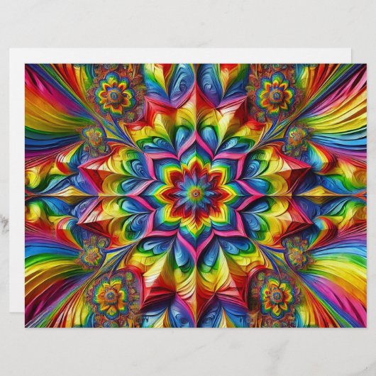 Briefhoofd met LGBTQ kleuren ontwerp (Voorkant / Achterkant)