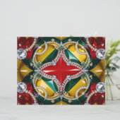 Briefhoofd met Los Angeles Kleuren Design (Staand voorkant)