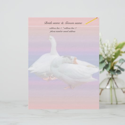 briefhoofd met namen (Staand voorkant)