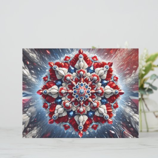 Briefhoofd met Noorwegen Kleuren Design (Staand voorkant)