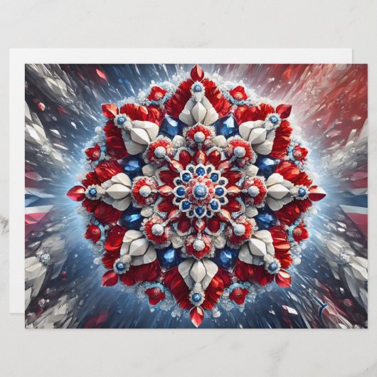 Briefhoofd met Noorwegen Kleuren Design (Voorkant / Achterkant)