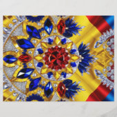 Briefhoofd met Roemeense kleuren Design (Voorkant)