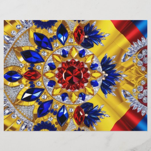 Briefhoofd met Roemeense kleuren Design (Voorkant)