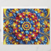 Briefhoofd met Roemeense kleuren Design (Voorkant / Achterkant)