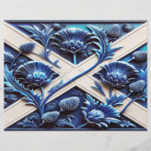 Briefhoofd met Schots Thistles Design (Voorkant)