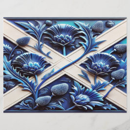 Briefhoofd met Schots Thistles Design