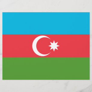 Briefhoofd met Vlag van Azerbeidzjan