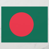 Briefhoofd met vlag van Bangladesh (Voorkant)