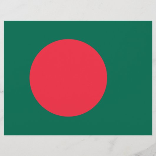 Briefhoofd met vlag van Bangladesh (Voorkant)