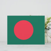 Briefhoofd met vlag van Bangladesh (Staand voorkant)