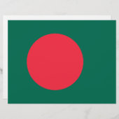 Briefhoofd met vlag van Bangladesh (Voorkant / Achterkant)