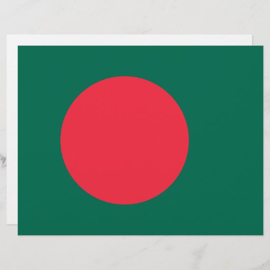 Briefhoofd met vlag van Bangladesh (Voorkant / Achterkant)