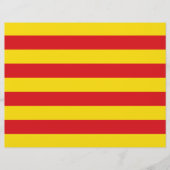 Briefhoofd met vlag van Catalonië (Voorkant)