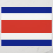 Briefhoofd met vlag van Costa Rica (Voorkant)