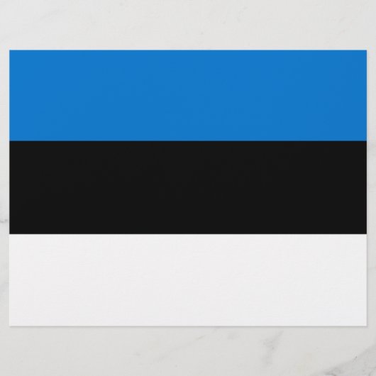 Briefhoofd met vlag van Estland (Voorkant)