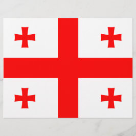 Briefhoofd met vlag van Georgië