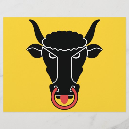 Briefhoofd met Vlag van het kanton Uri, Zwitserlan (Voorkant)