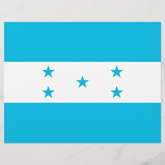 Briefhoofd met vlag van Honduras (Voorkant)