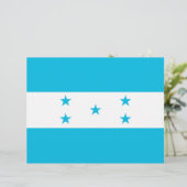 Briefhoofd met vlag van Honduras (Staand voorkant)