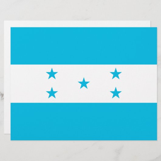 Briefhoofd met vlag van Honduras (Voorkant / Achterkant)