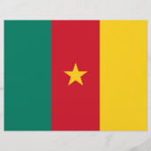 Briefhoofd met vlag van Kameroen (Voorkant)