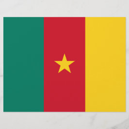 Briefhoofd met vlag van Kameroen
