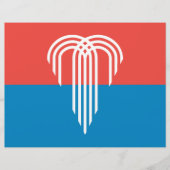 Briefhoofd met vlag van Kansas City, Missouri (Voorkant)