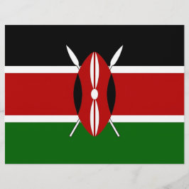 Briefhoofd met vlag van Kenia