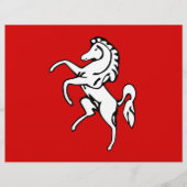 Briefhoofd met vlag van Kent, Engeland (Voorkant)