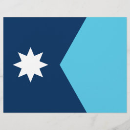 Briefhoofd met vlag van Minnesota, VS