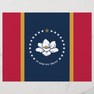 Briefhoofd met vlag van Mississippi