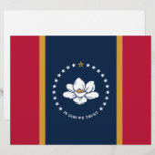 Briefhoofd met vlag van Mississippi (Voorkant / Achterkant)