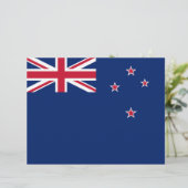 Briefhoofd met vlag van Nieuw-Zeeland (Staand voorkant)