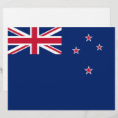 Briefhoofd met vlag van Nieuw-Zeeland (Voorkant / Achterkant)