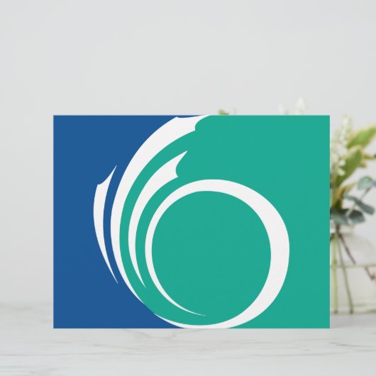 Briefhoofd met Vlag van Ottawa, Canada (Staand voorkant)