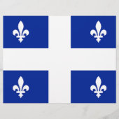 Briefhoofd met Vlag van Quebec, Canada (Voorkant)