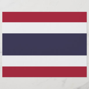 Briefhoofd met vlag van Thailand